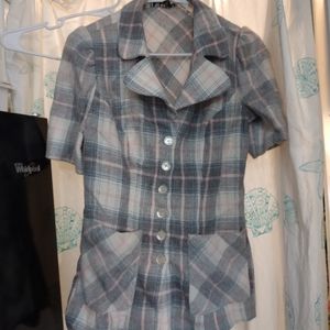 Charming vintage shirt sleeve blazer